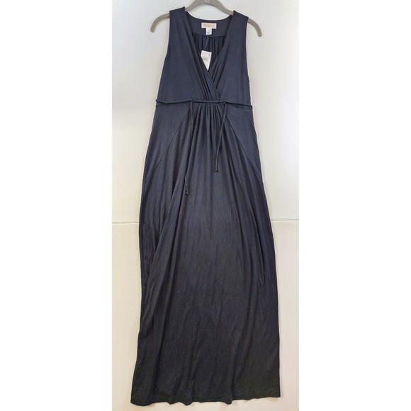 Motherhood Maternity Dresses & Skirts - Nwt Motherhood Maternity Size M Medium Black Maxi Dress Nursing Friendly